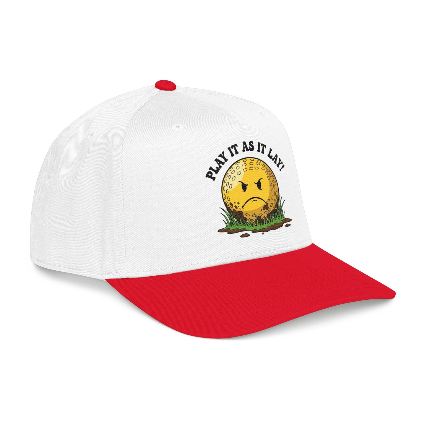 "Play It As It Lay" Funny Golf Hat - It's a Golf Day Statement Headwear