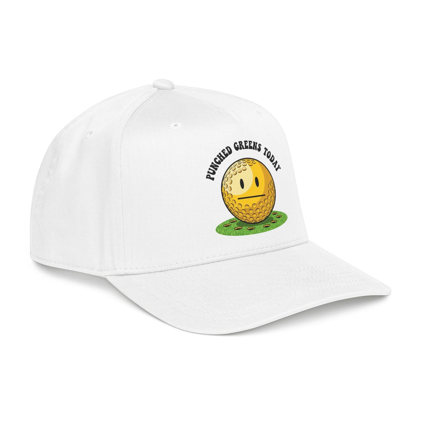 "Punched Greens Today" Funny Golf Hat - It's a Golf Day Statement Headwear