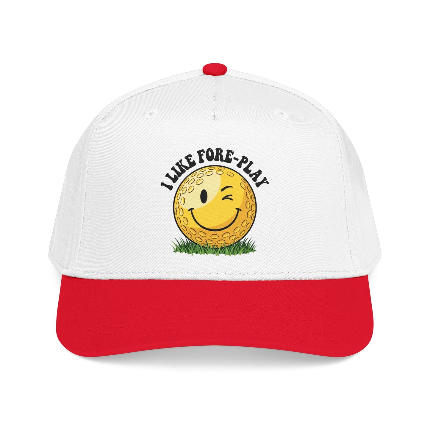 "I Like Fore-Play" Winking Golf Hat - It's a Golf Day Statement Headwear