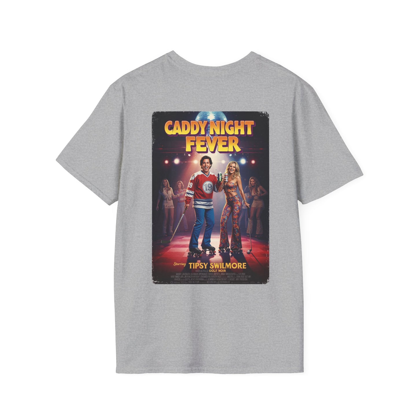 CADDY NIGHT FEVER T-Shirt - Starring TIPSY SWILMORE- Golf Noir Signature Apparel