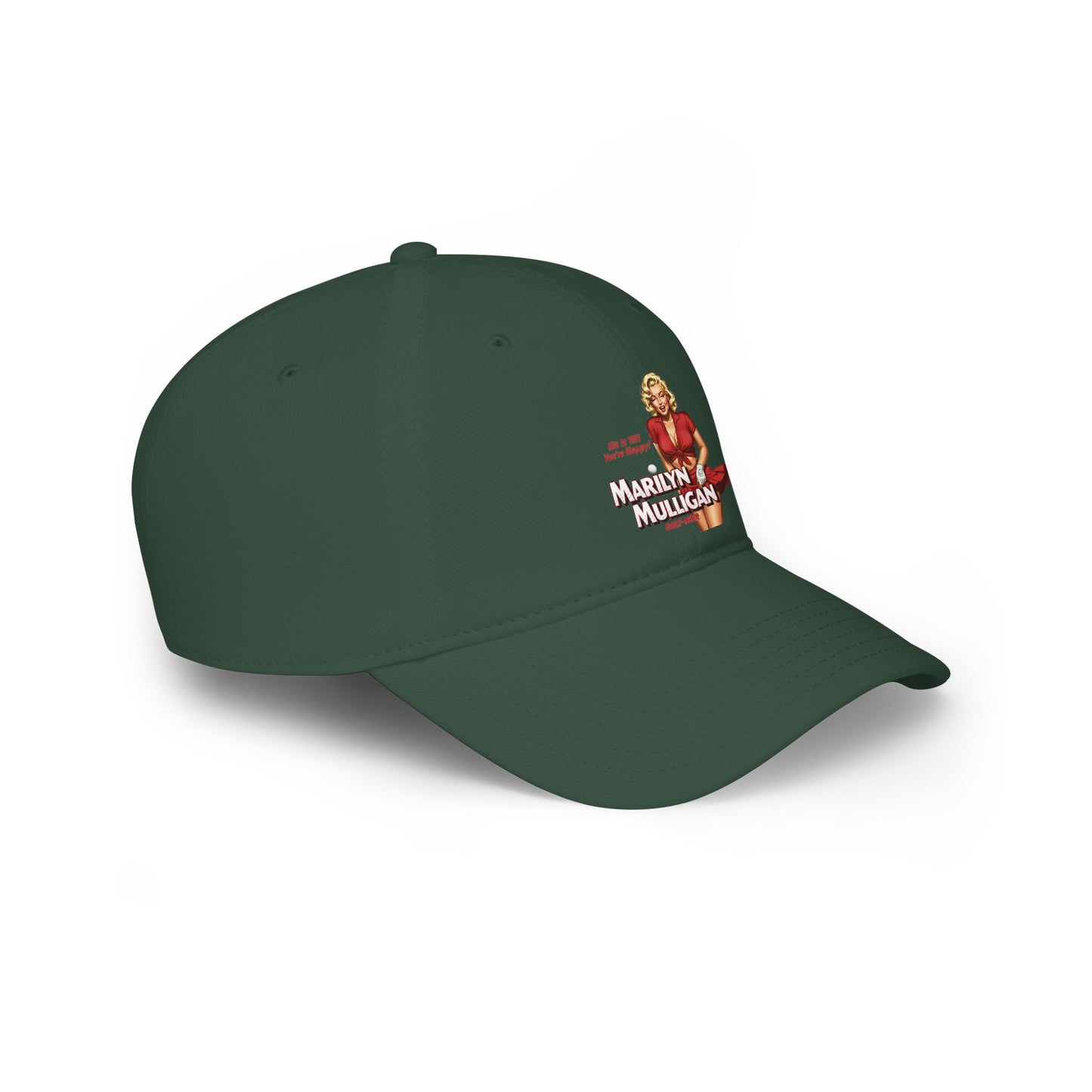 Marilyn Mulligan Hit It Till You're Happy Low Profile Baseball Cap - Golf Noir Statement Headwear