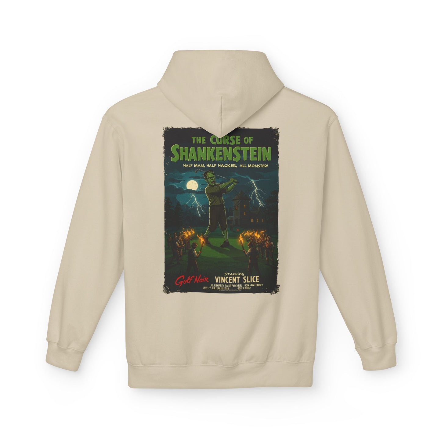 THE CURSE OF SHANKENSTEIN Hoodie - Starring Vincent Slice- Golf Noir Signature Apparel