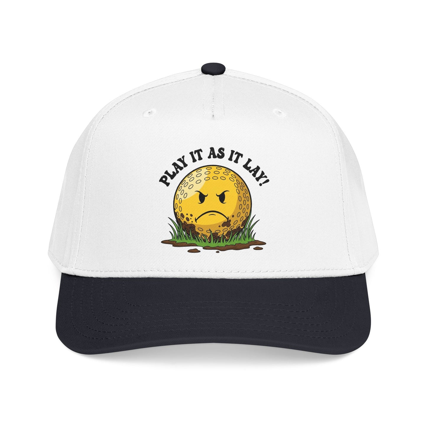 "Play It As It Lay" Funny Golf Hat - It's a Golf Day Statement Headwear