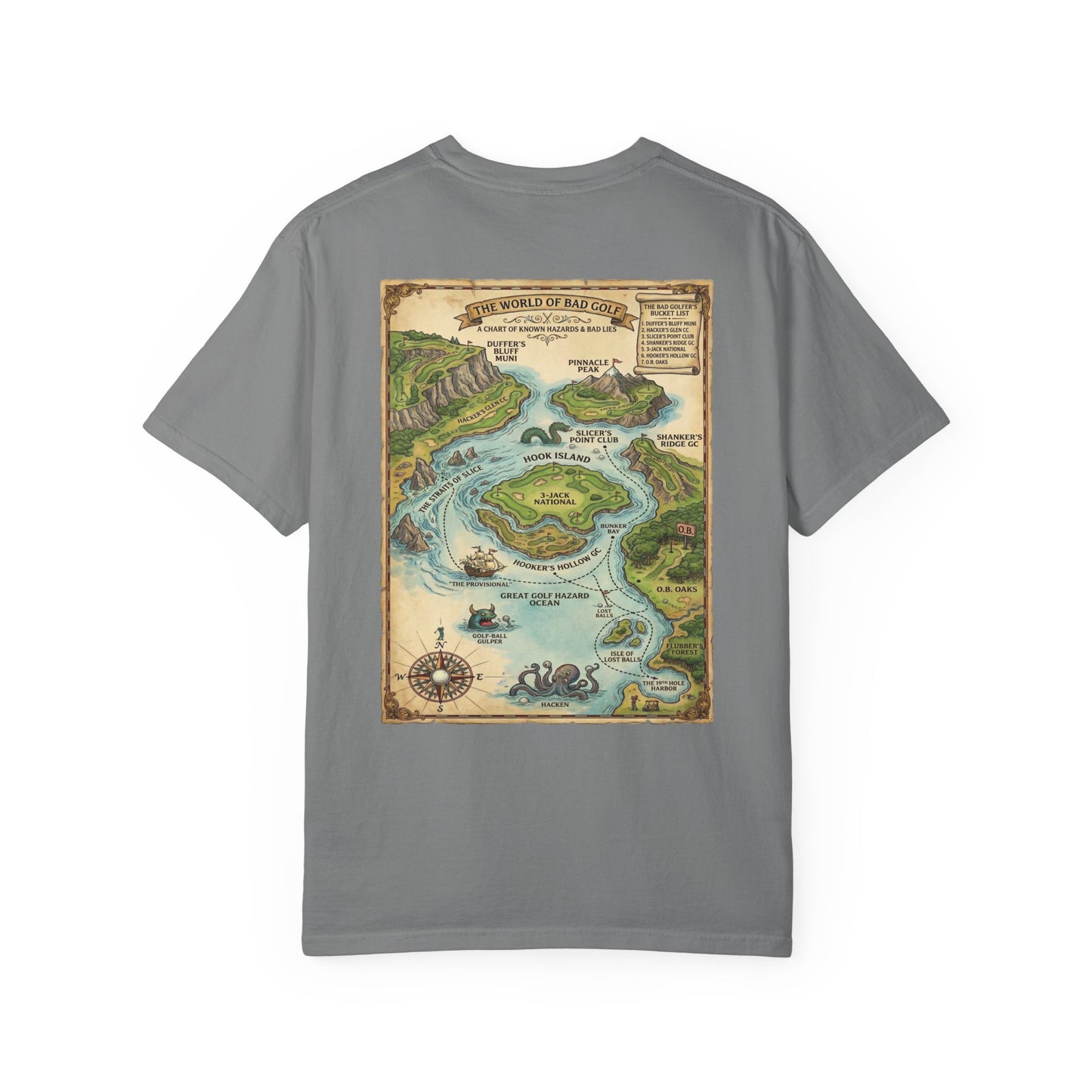The World of Bad Golf T-Shirt - Fictional Fairways Signature Apparel