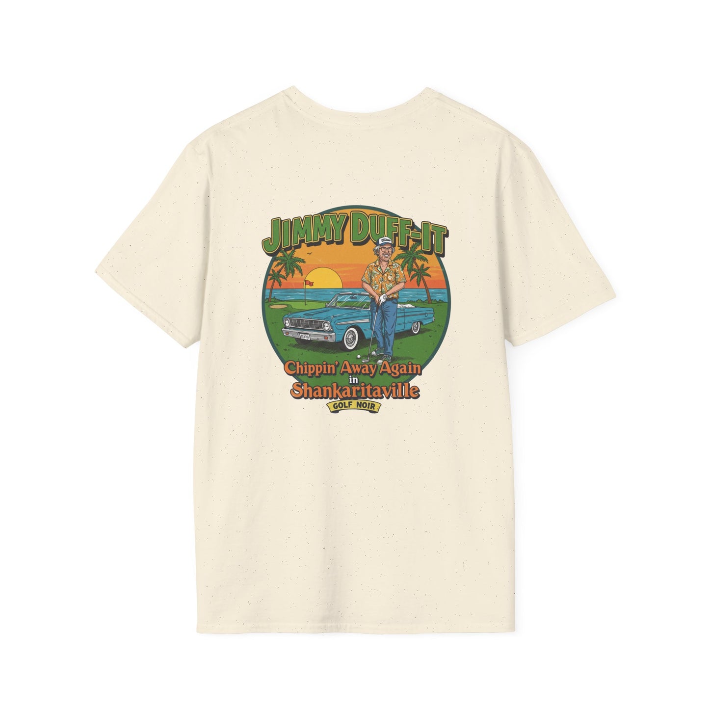 SHANKARITAVILLE T-Shirt - Starring JIMMY DUFF-IT- Golf Noir Signature Apparel