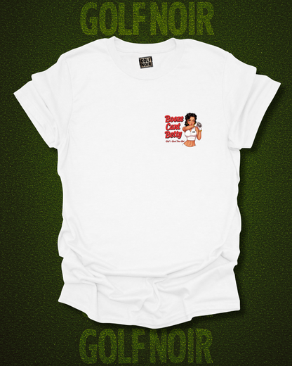 PIN-UP GIRL T-Shirt - Starring BOOZE CART BETTY - Golf Noir Signature Apparel