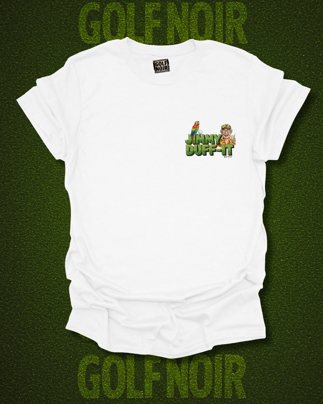 SHANKARITAVILLE T-Shirt - Starring JIMMY DUFF-IT- Golf Noir Signature Apparel