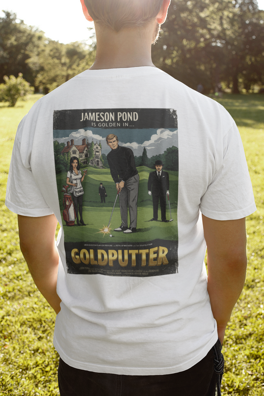 GOLDPUTTER T-Shirt - Starring JAMESON POND - Golf Noir Signature Apparel