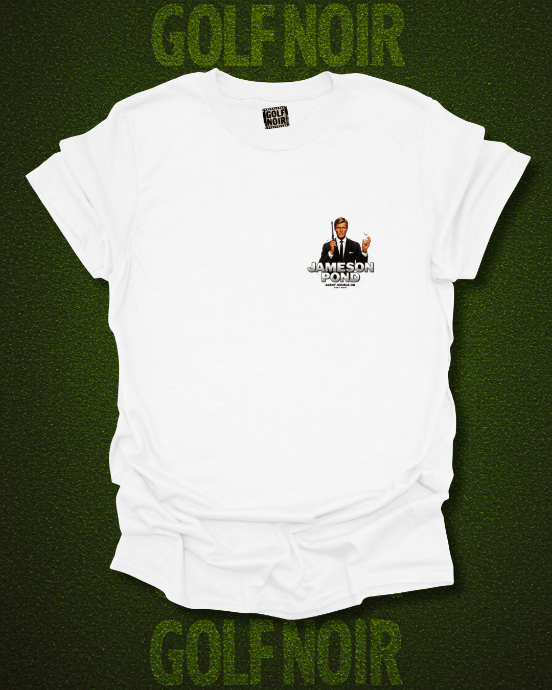 GOLDPUTTER T-Shirt - Starring JAMESON POND - Golf Noir Signature Apparel