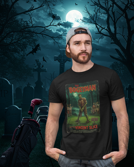 THE BOGEYMAN T-Shirt - Starring VINCENT - Golf Noir Signature Apparel