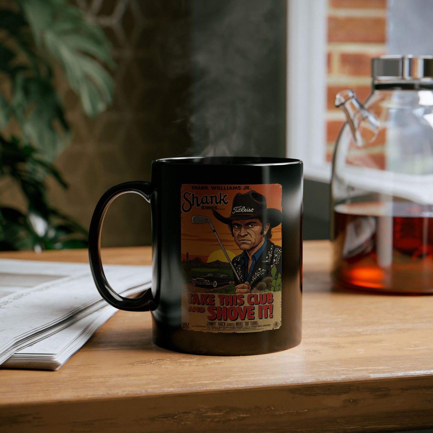 TAKE THIS CLUB AND SHOVE IT Mug - Starring SHANK WILLIAMS JR.
