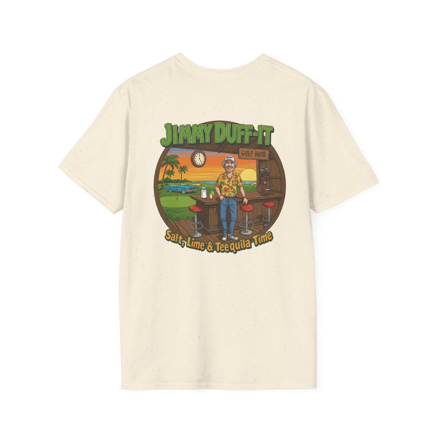 SALT, LIME, & TEEQUILA TIME T-Shirt - Starring JIMMY DUFF-IT - Golf Noir Signature Apparel