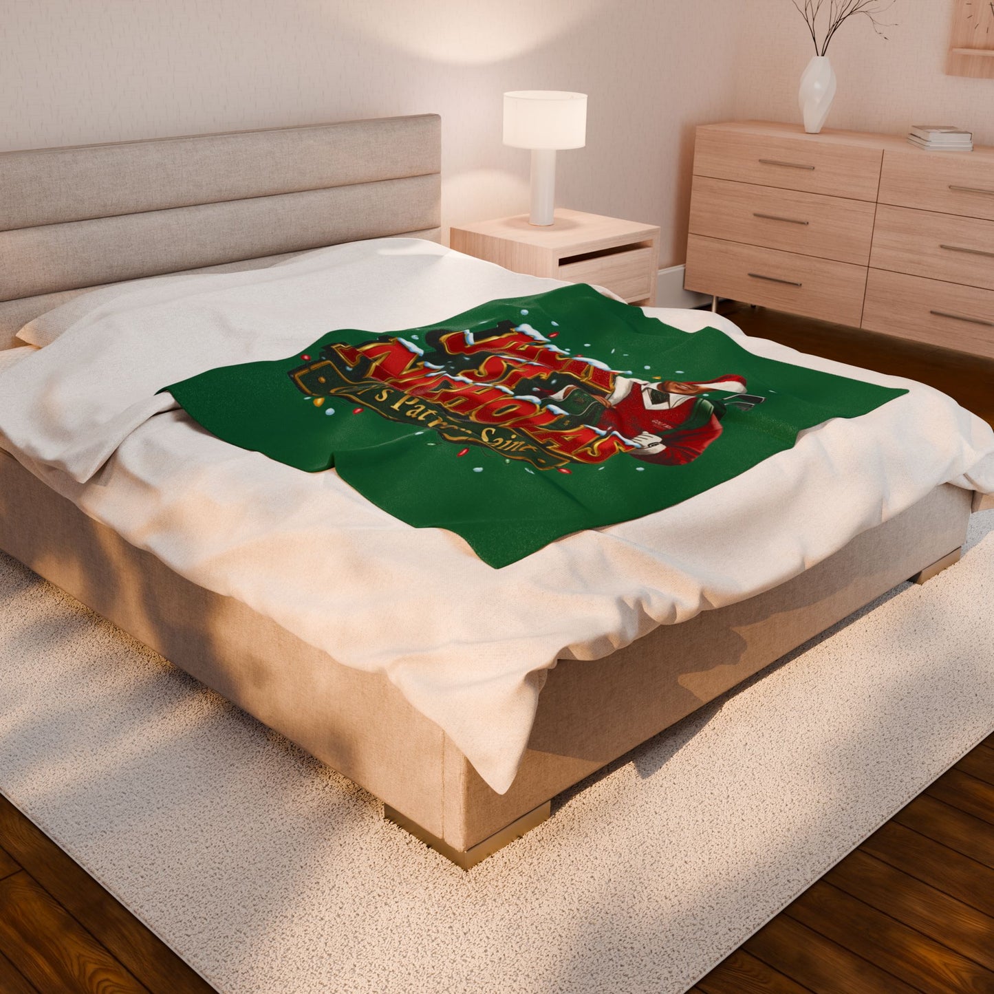 JACK ST. NICHOLAS Golf Plush Blanket - Golf's Patron Saint