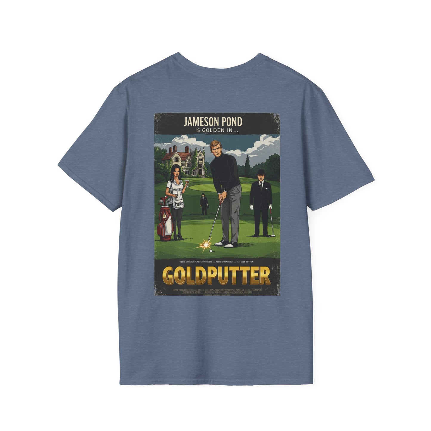 GOLDPUTTER T-Shirt - Starring JAMESON POND - Golf Noir Signature Apparel