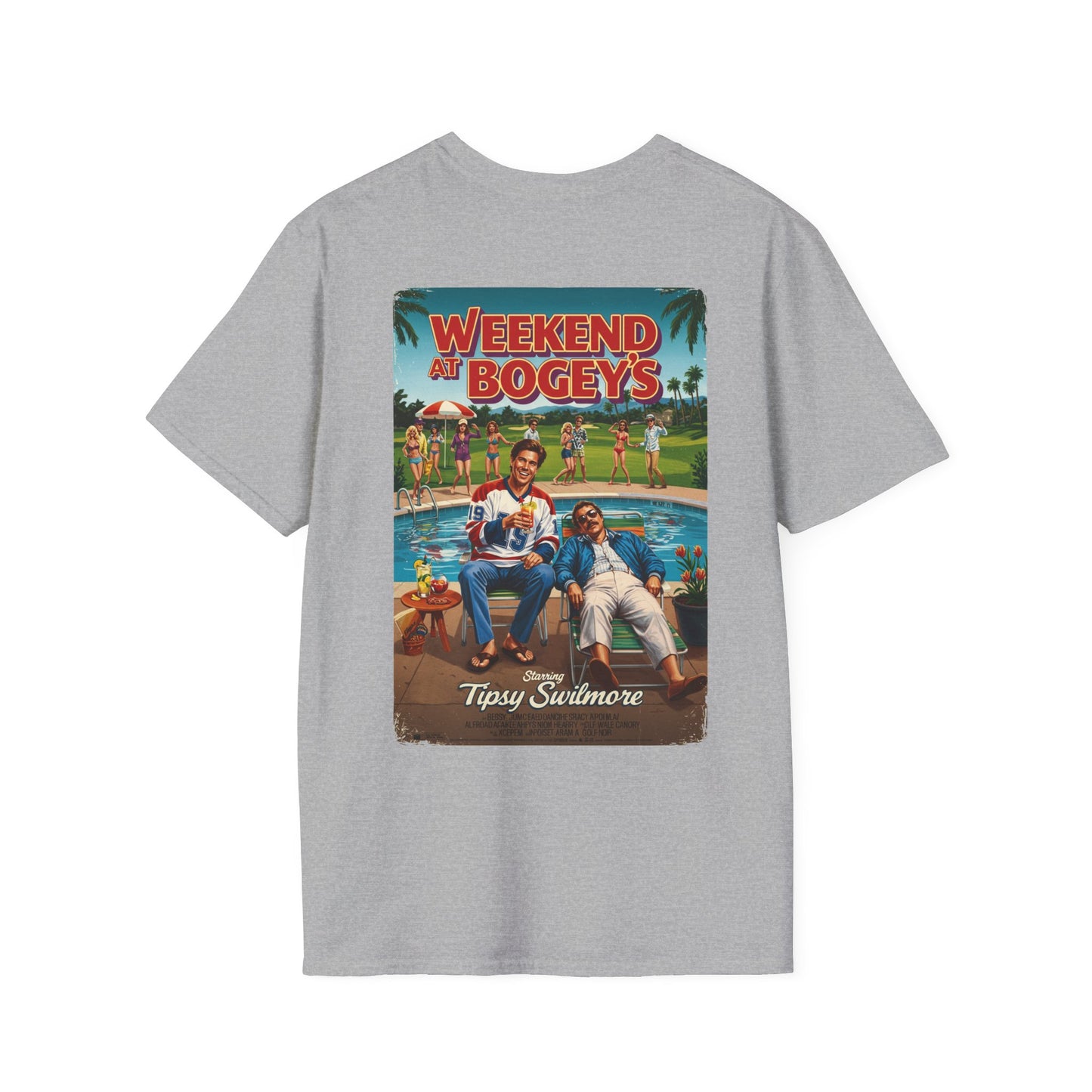 WEEKEND AT BOGEY'S T-Shirt - Starring TIPSY SWILMORE- Golf Noir Signature Apparel